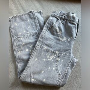 Vintage PacSun Carpenter Jeans with Bleach Splatter Pattern. Women's Size: 26.